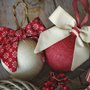 DECORAZIONI ALBERO di Natale - palline albero di Natale, palline in tessuto, decorazioni country