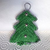 Abete amigurumi decorazione da appendere all'albero di Natale fatto a mano all'uncinetto 