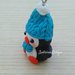 Ciondolo pinguino, addobbi natalizi, addobbi albero Natale, addobbi pinguino, pinguino fimo, miniature Natale, decorazioni Natale