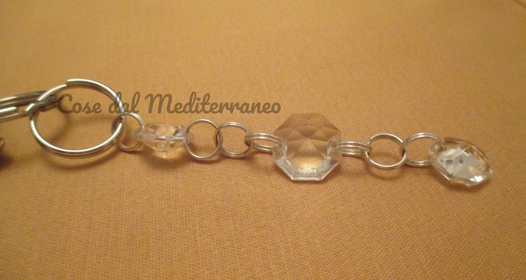 Portachiavi con gocce di cristallo - Donna - Accessori - di Cose da... | su
