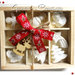 Scatolina in legno con gessetti natalizi