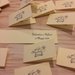  Bigliettini matrimonio confetti bomboniera sposini cartoncino avorio scritta nera 