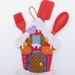 Casetta natalizia porta utensili,  19 x 12 cm, idea regalo!