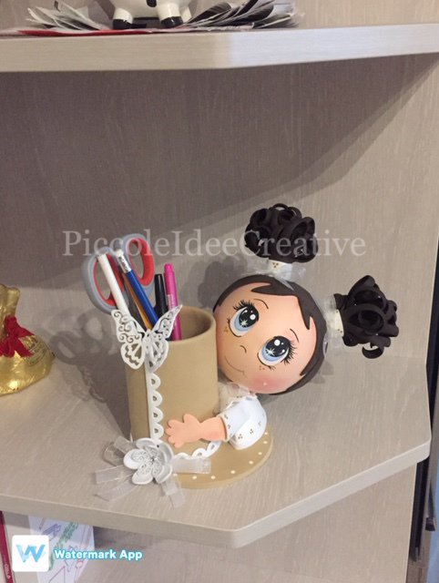 Portapenne Da Tavolo AGPTEK Girevole 360° - Organizer Con 7 Scomparti E Base Antiscivolo - Foto 8