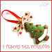 Addobbo decorazione per albero di Natale " Pino Kawaii " segnaposto idea regalo Fimo cernit da appendere decorazione personalizzabile  con nome su richies 
