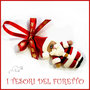 Addobbo decorazione per albero di Natale " Babbo Natale " Fimo cernit Kawaii regalo personalizzabile  con  nome