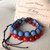 Bracciali pietredure rosso e blu mare