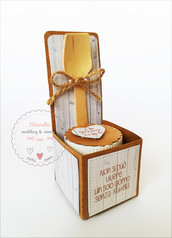 scatolina con mini vasetto nutella /marmellata/miele