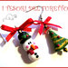 Orecchini " Pupazzo di Neve e albero di Natale " Fimo cernit kawaii idea regalo pendenti donna bambina ragazza personalizzabile  con clip su richiesta 