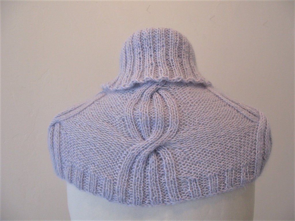 Coprispalle bolero collo e sciarpa poncho cachemire donna nuovo 8029