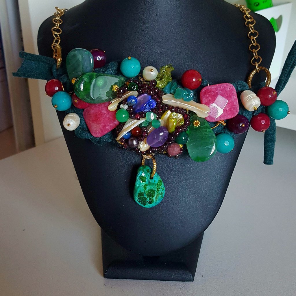 Bracciale Elastico Con Pietre Dure 8mm - Made In Italy, Acciaio Inox Diamantato - Foto 8