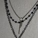 Collana in argento e cristalli sintetici