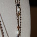 Collana in metallo con Perle naturali e cristalli sintetici