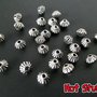 Lotto di 50 Perline distanziatore bicono - Argento tibetano (4x5mm)