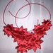 Collana kanzashi con fiori 1.7 colore rosso