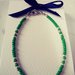 Bracciale unisex stile minimalista verde e silver con confezione regalo