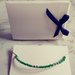 Bracciale unisex stile minimalista verde e silver con confezione regalo