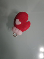 Charms in fimo guanti natale