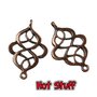 1 Connettore stile orientale - Rame antico (28x18mm)