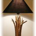 CHRISTINE lampada da tavolo con legni di mare,driftwood