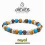 mod. ROYAL- BRACCIALI REVES FATTI SU MISURA CON PIETRE NATURALI E COMPONENTI IN ARGENTO925, METALLO E ACCIAIO 316L