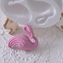 STAMPO SILICONE FLESSIBILE FLAMINGO CIGNO CERNIT FIMO GESSO FENICOTTERO REALIZZA BOMBONIERA COLLANA PORTACHIAVI