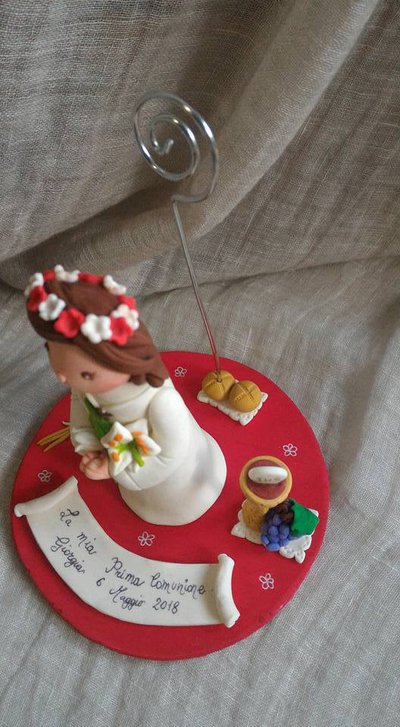 cake topper comunione calcio