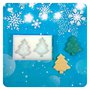 Stampo alimentare in silicone, due Alberi di Natale - Two Christmas Tree silicone mold for fondant