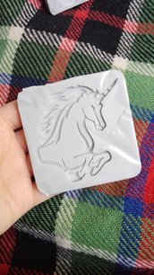 Stampo lfessibile unicorno dettagliato lucido