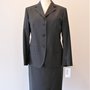 Completo donna giacca e gonna - Tailleur classico donna - Completo  donna - Completo grigio scuro - 