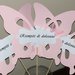 Topper farfalla decorazione confettata caramellata nascita battesimo matrimonio compleanno laurea 18 anni 