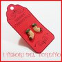 Orecchini Lobo Perno Natale  Mod." Calza befana biscotto   agrifoglio" lobo idea regalo Bambina ragazza donna fimo cernit kawaii dolcetti