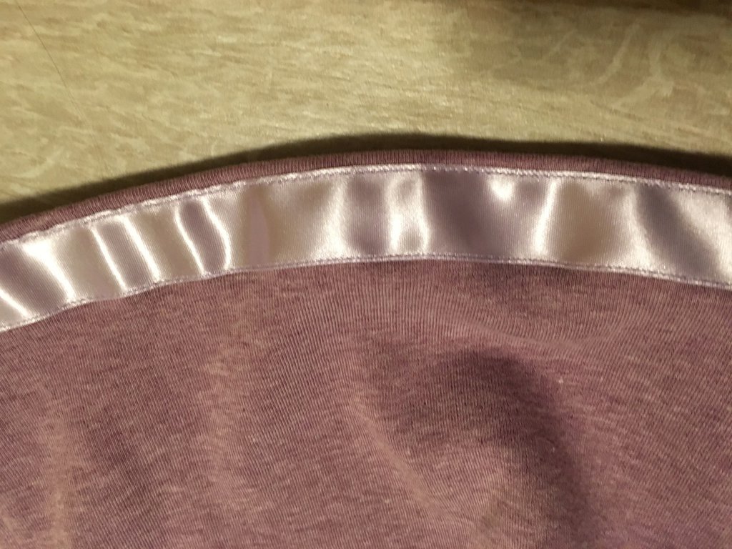 Gonna arricciata lilla con profilo in raso e bottone gioiello - Bam ...