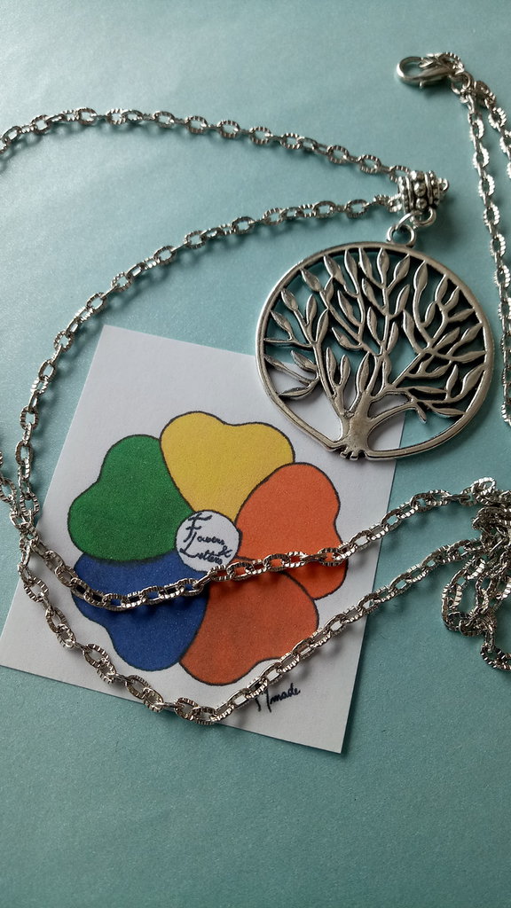 Collana Albero Della Vita In Argento 925 Con Cordino Cuoio – Turtleland