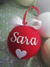 Post Riservato per Sara :palline di natale rosse personalizzate 