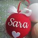 Post Riservato per Sara :palline di natale rosse personalizzate 