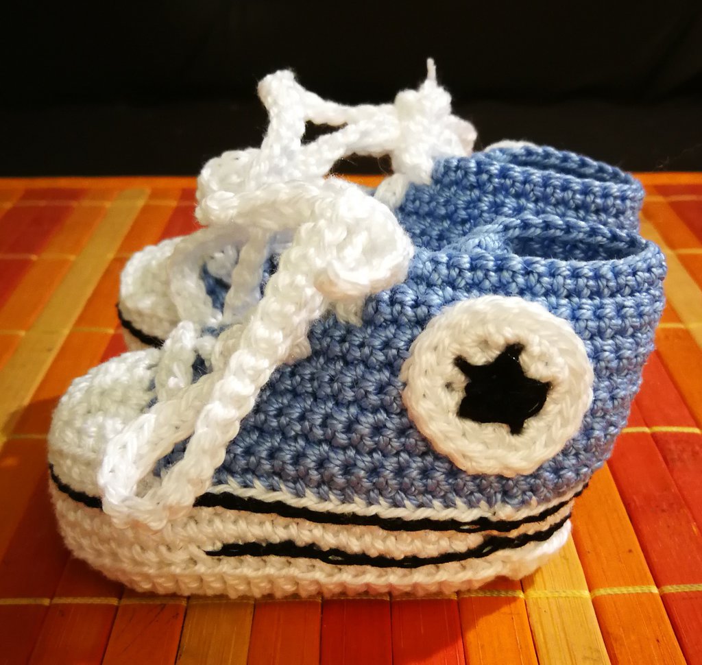 Scarpine Neonato Tipo Converse All Star Bambini Abbigliamento 