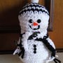 Pupazzo di neve (squadre di calcio) amigurumi ad uncinetto 