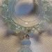 Anello con pendente, ricambio per lampadari, in vetro soffiato di Murano