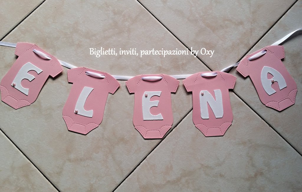 Banner Body con Nome per Battesimo o Nascita - Feste - Biglietti e ...