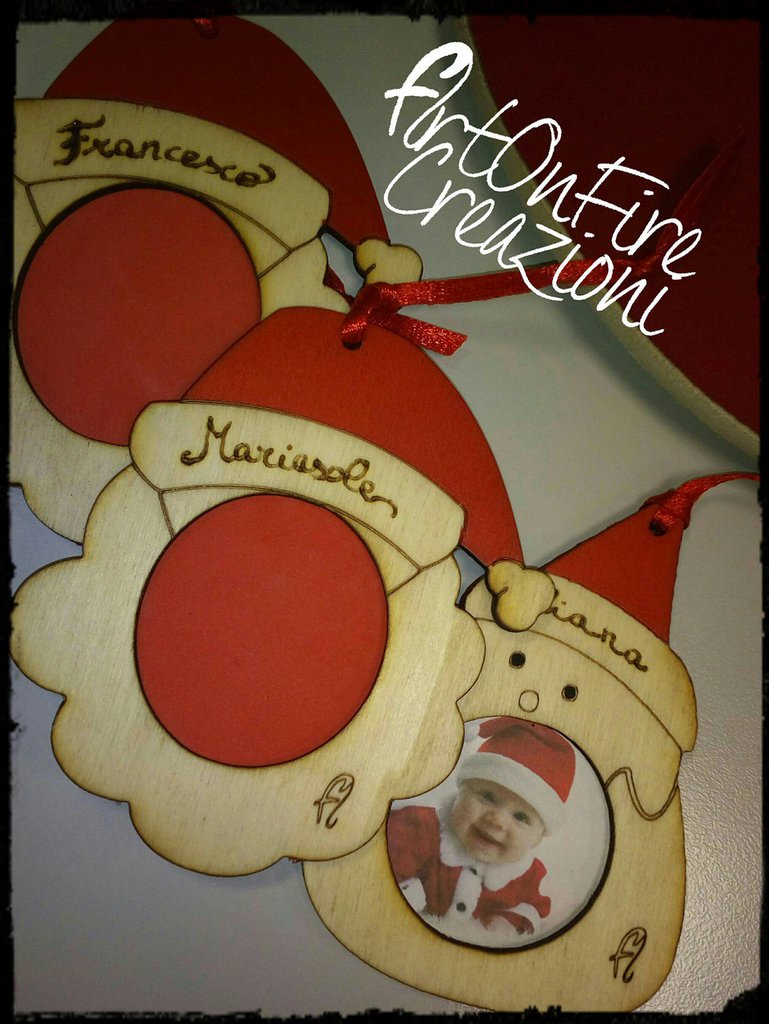 Decorazioni Natalizie, 12 Pezzi Portafoto Natale Addobbi Natalizi