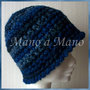 Cappello a cloche - Blu sfumato