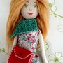 Tusì Doll Bambola di stoffa fatta a mano, Handmade doll made in Italy