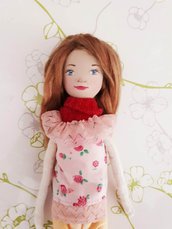 Bambola di stoffa fatta a mano, Handmade doll, Tusì Doll 