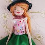 Bambola di stoffa fatta a mano, Handmade doll, Tusì Doll 