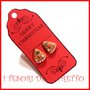 Orecchini Lobo Perno Natale  Mod." Albero di natale bastoncino zucchero  biscotto gingerbread " lobo idea regalo Bambina ragazza donna fimo cernit kawaii dolcetti