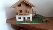 Casetta in legno in miniatura 