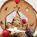 Santa Claus su Slitta Decorazione per albero in legno