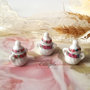 Miniatura zuccheriera porcellana ciondolo minuteria materiale per creare bigiotteria  bomboniere creare fai da te 