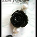 BLACK & WHITE  VICTORIAN CAMMEO PARURE-PARURE VINTAGE-VITTORIANA CON CAMMEO ,PERLE E CRISTALLI 